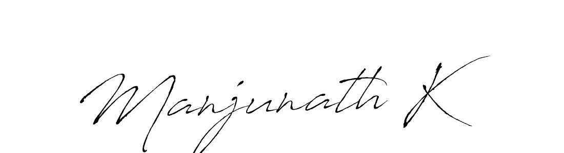 Create a beautiful signature design for name Manjunath K. With this signature (Antro_Vectra) fonts, you can make a handwritten signature for free. Manjunath K signature style 6 images and pictures png