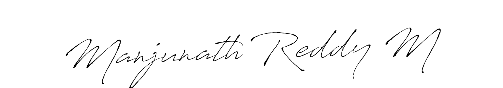 Also You can easily find your signature by using the search form. We will create Manjunath Reddy M name handwritten signature images for you free of cost using Antro_Vectra sign style. Manjunath Reddy M signature style 6 images and pictures png