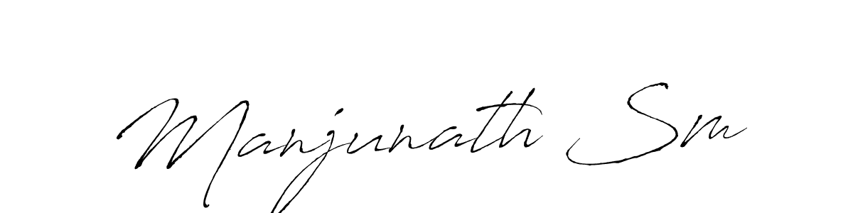 The best way (Antro_Vectra) to make a short signature is to pick only two or three words in your name. The name Manjunath Sm include a total of six letters. For converting this name. Manjunath Sm signature style 6 images and pictures png