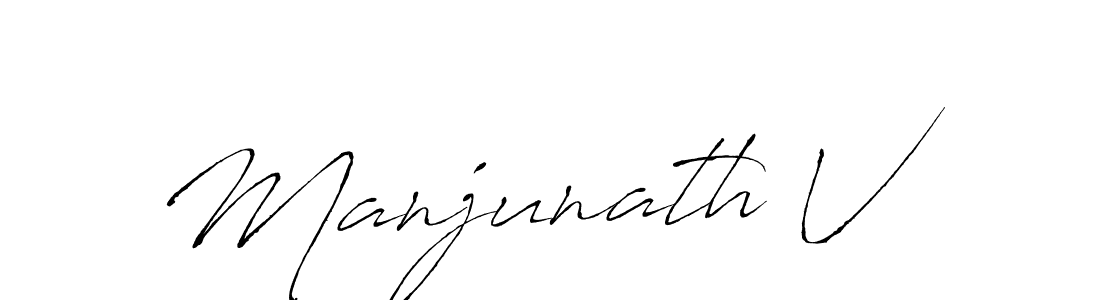 Design your own signature with our free online signature maker. With this signature software, you can create a handwritten (Antro_Vectra) signature for name Manjunath V. Manjunath V signature style 6 images and pictures png