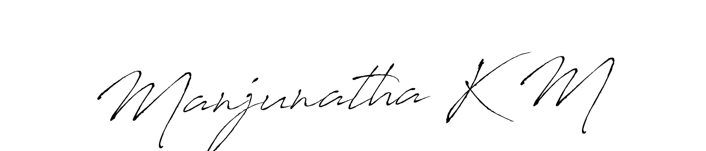 It looks lik you need a new signature style for name Manjunatha K M. Design unique handwritten (Antro_Vectra) signature with our free signature maker in just a few clicks. Manjunatha K M signature style 6 images and pictures png