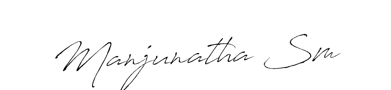 Also You can easily find your signature by using the search form. We will create Manjunatha Sm name handwritten signature images for you free of cost using Antro_Vectra sign style. Manjunatha Sm signature style 6 images and pictures png