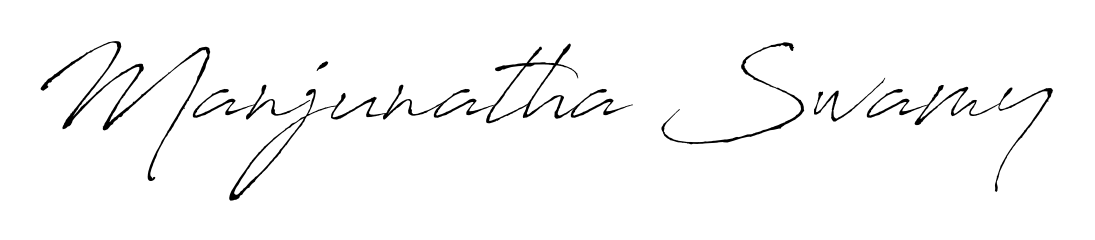 Create your official email sign-off with Manjunatha Swamy name in Antro_Vectra style. Crisp, clean, and perfectly legible across all screens. Manjunatha Swamy signature style 6 images and pictures png
