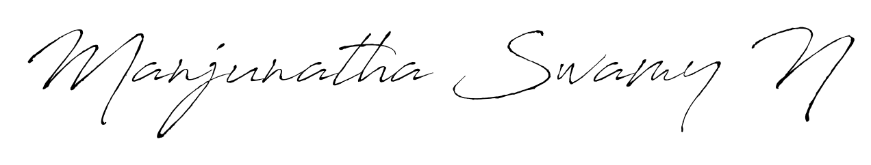 A classic penmanship look for Manjunatha Swamy N. The Antro_Vectra font brings timeless elegance and confidence to every signed document. Manjunatha Swamy N signature style 6 images and pictures png