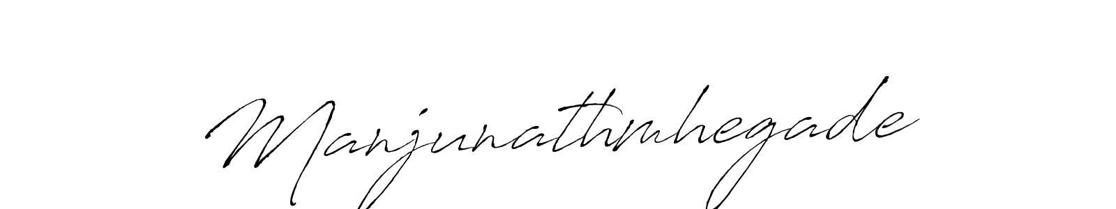 You should practise on your own different ways (Antro_Vectra) to write your name (Manjunathmhegade) in signature. don't let someone else do it for you. Manjunathmhegade signature style 6 images and pictures png