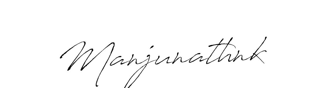 Create a beautiful signature design for name Manjunathnk. With this signature (Antro_Vectra) fonts, you can make a handwritten signature for free. Manjunathnk signature style 6 images and pictures png