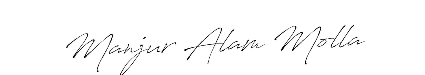Make a short Manjur Alam Molla signature style. Manage your documents anywhere anytime using Antro_Vectra. Create and add eSignatures, submit forms, share and send files easily. Manjur Alam Molla signature style 6 images and pictures png