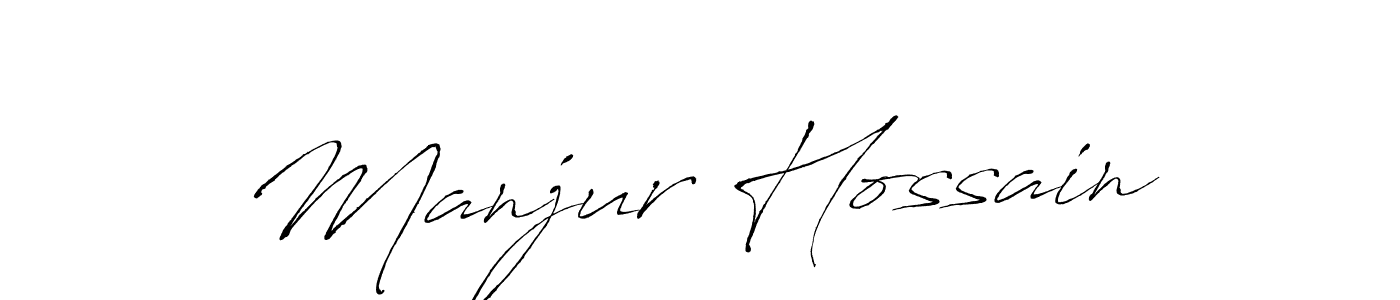 Create a beautiful signature design for name Manjur Hossain. With this signature (Antro_Vectra) fonts, you can make a handwritten signature for free. Manjur Hossain signature style 6 images and pictures png