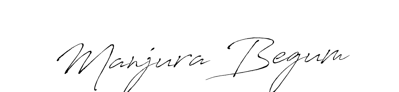Make a beautiful signature design for name Manjura Begum. With this signature (Antro_Vectra) style, you can create a handwritten signature for free. Manjura Begum signature style 6 images and pictures png