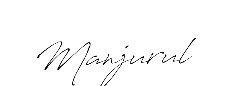 Design your own signature with our free online signature maker. With this signature software, you can create a handwritten (Antro_Vectra) signature for name Manjurul. Manjurul signature style 6 images and pictures png