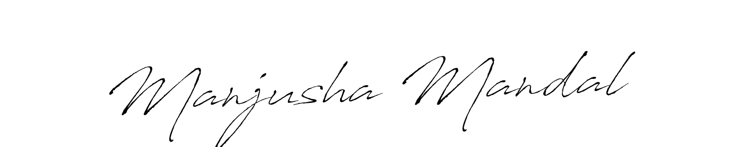 Create a beautiful signature design for name Manjusha Mandal. With this signature (Antro_Vectra) fonts, you can make a handwritten signature for free. Manjusha Mandal signature style 6 images and pictures png