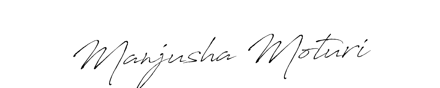 Also You can easily find your signature by using the search form. We will create Manjusha Moturi name handwritten signature images for you free of cost using Antro_Vectra sign style. Manjusha Moturi signature style 6 images and pictures png