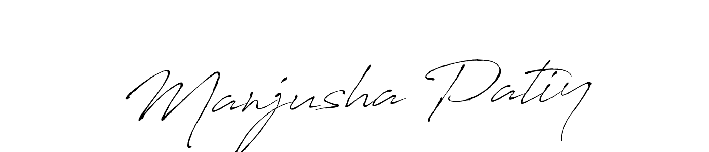 Create a beautiful signature design for name Manjusha Patiy. With this signature (Antro_Vectra) fonts, you can make a handwritten signature for free. Manjusha Patiy signature style 6 images and pictures png