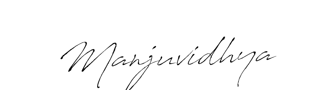 How to make Manjuvidhya signature? Antro_Vectra is a professional autograph style. Create handwritten signature for Manjuvidhya name. Manjuvidhya signature style 6 images and pictures png