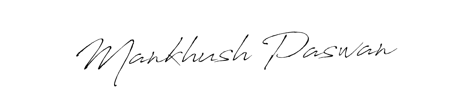 How to make Mankhush Paswan name signature. Use Antro_Vectra style for creating short signs online. This is the latest handwritten sign. Mankhush Paswan signature style 6 images and pictures png