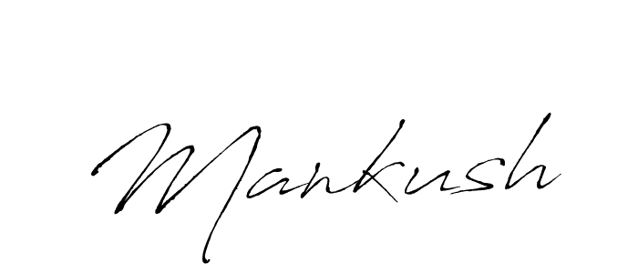 The best way (Antro_Vectra) to make a short signature is to pick only two or three words in your name. The name Mankush include a total of six letters. For converting this name. Mankush signature style 6 images and pictures png