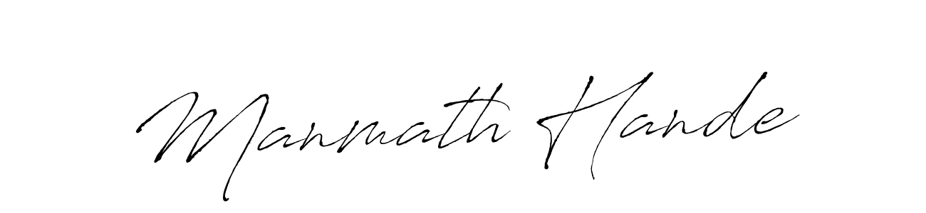 Similarly Antro_Vectra is the best handwritten signature design. Signature creator online .You can use it as an online autograph creator for name Manmath Hande. Manmath Hande signature style 6 images and pictures png