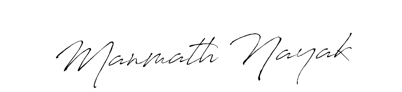 Create a beautiful signature design for name Manmath Nayak. With this signature (Antro_Vectra) fonts, you can make a handwritten signature for free. Manmath Nayak signature style 6 images and pictures png