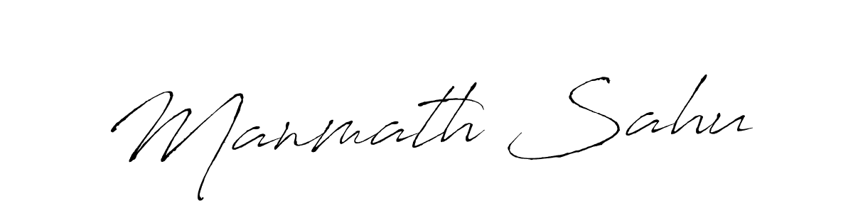 Also we have Manmath Sahu name is the best signature style. Create professional handwritten signature collection using Antro_Vectra autograph style. Manmath Sahu signature style 6 images and pictures png