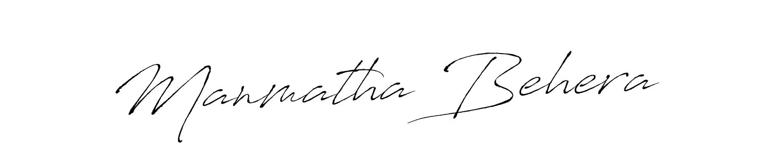 Use a signature maker to create a handwritten signature online. With this signature software, you can design (Antro_Vectra) your own signature for name Manmatha Behera. Manmatha Behera signature style 6 images and pictures png