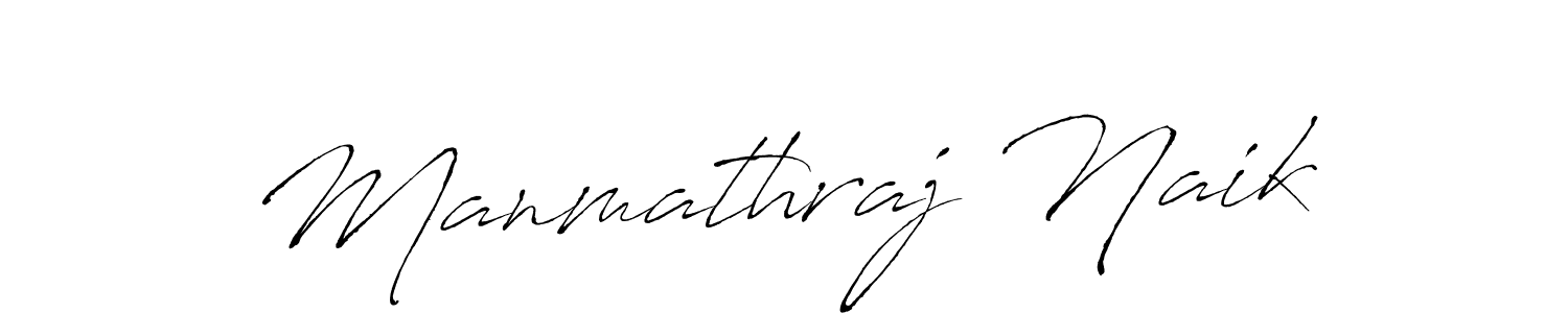 How to make Manmathraj Naik name signature. Use Antro_Vectra style for creating short signs online. This is the latest handwritten sign. Manmathraj Naik signature style 6 images and pictures png