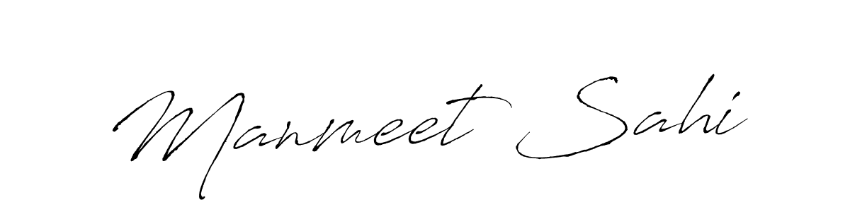 How to make Manmeet Sahi signature? Antro_Vectra is a professional autograph style. Create handwritten signature for Manmeet Sahi name. Manmeet Sahi signature style 6 images and pictures png