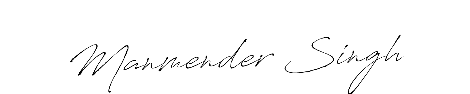 Manmender Singh stylish signature style. Best Handwritten Sign (Antro_Vectra) for my name. Handwritten Signature Collection Ideas for my name Manmender Singh. Manmender Singh signature style 6 images and pictures png