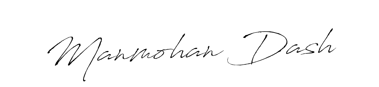 How to make Manmohan Dash name signature. Use Antro_Vectra style for creating short signs online. This is the latest handwritten sign. Manmohan Dash signature style 6 images and pictures png
