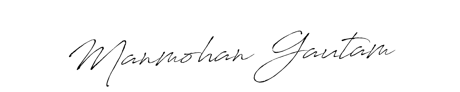 Use a signature maker to create a handwritten signature online. With this signature software, you can design (Antro_Vectra) your own signature for name Manmohan Gautam. Manmohan Gautam signature style 6 images and pictures png