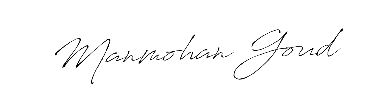 Use a signature maker to create a handwritten signature online. With this signature software, you can design (Antro_Vectra) your own signature for name Manmohan Goud. Manmohan Goud signature style 6 images and pictures png