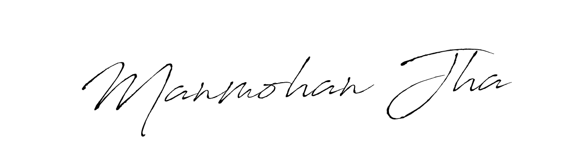 Antro_Vectra is a professional signature style that is perfect for those who want to add a touch of class to their signature. It is also a great choice for those who want to make their signature more unique. Get Manmohan Jha name to fancy signature for free. Manmohan Jha signature style 6 images and pictures png