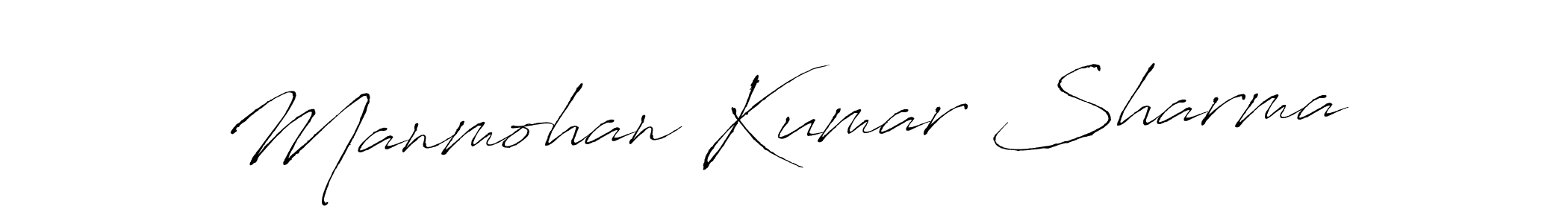 Design your own signature with our free online signature maker. With this signature software, you can create a handwritten (Antro_Vectra) signature for name Manmohan Kumar Sharma. Manmohan Kumar Sharma signature style 6 images and pictures png