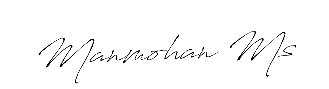 How to make Manmohan Ms signature? Antro_Vectra is a professional autograph style. Create handwritten signature for Manmohan Ms name. Manmohan Ms signature style 6 images and pictures png