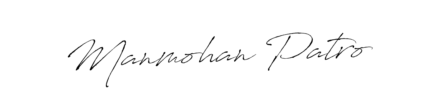 Manmohan Patro stylish signature style. Best Handwritten Sign (Antro_Vectra) for my name. Handwritten Signature Collection Ideas for my name Manmohan Patro. Manmohan Patro signature style 6 images and pictures png