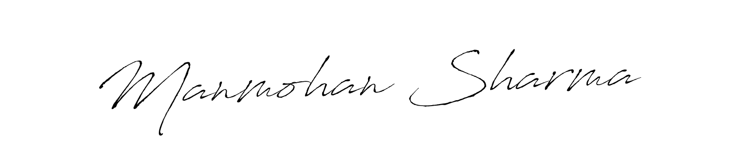 Make a beautiful signature design for name Manmohan Sharma. With this signature (Antro_Vectra) style, you can create a handwritten signature for free. Manmohan Sharma signature style 6 images and pictures png