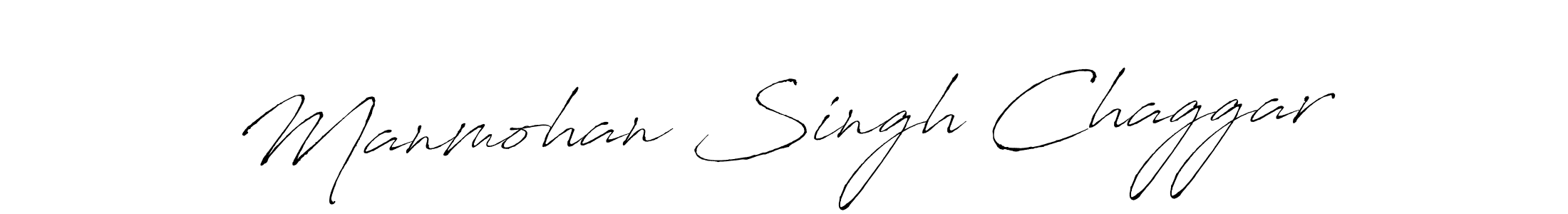 Make a beautiful signature design for name Manmohan Singh Chaggar. With this signature (Antro_Vectra) style, you can create a handwritten signature for free. Manmohan Singh Chaggar signature style 6 images and pictures png