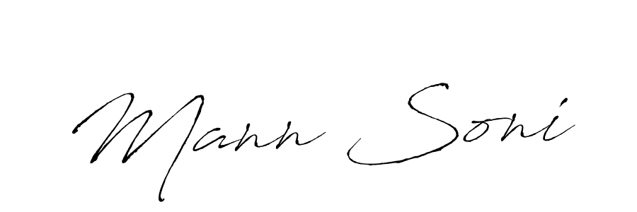 You should practise on your own different ways (Antro_Vectra) to write your name (Mann Soni) in signature. don't let someone else do it for you. Mann Soni signature style 6 images and pictures png