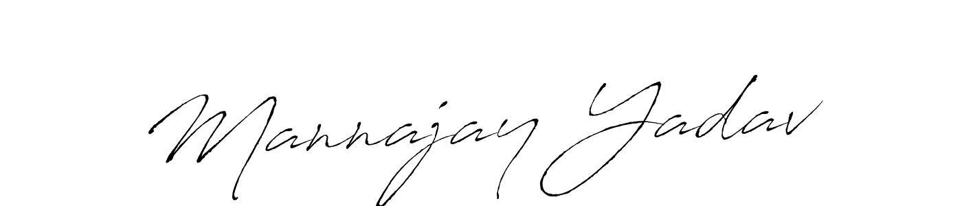 Design your own signature with our free online signature maker. With this signature software, you can create a handwritten (Antro_Vectra) signature for name Mannajay Yadav. Mannajay Yadav signature style 6 images and pictures png