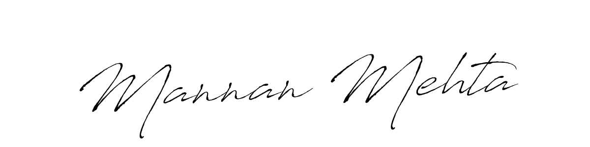 Mannan Mehta stylish signature style. Best Handwritten Sign (Antro_Vectra) for my name. Handwritten Signature Collection Ideas for my name Mannan Mehta. Mannan Mehta signature style 6 images and pictures png