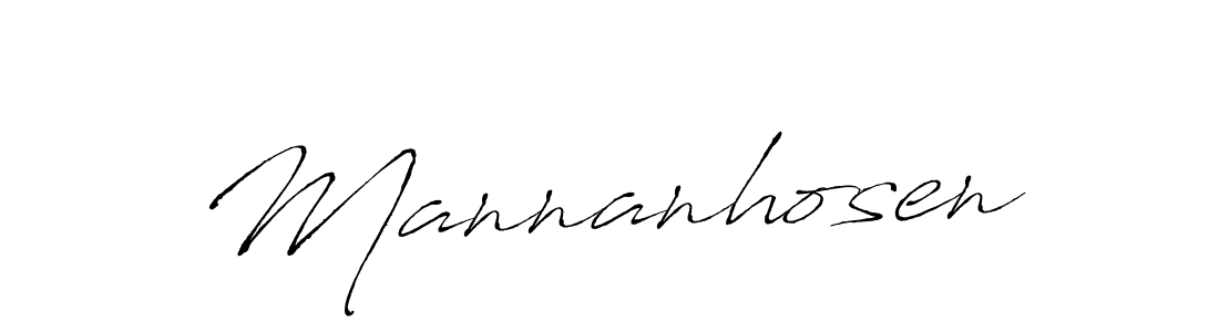 How to make Mannanhosen signature? Antro_Vectra is a professional autograph style. Create handwritten signature for Mannanhosen name. Mannanhosen signature style 6 images and pictures png