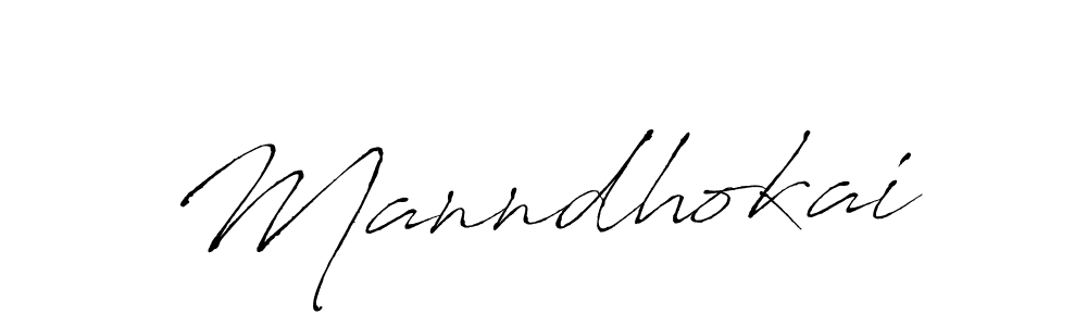 How to make Manndhokai signature? Antro_Vectra is a professional autograph style. Create handwritten signature for Manndhokai name. Manndhokai signature style 6 images and pictures png