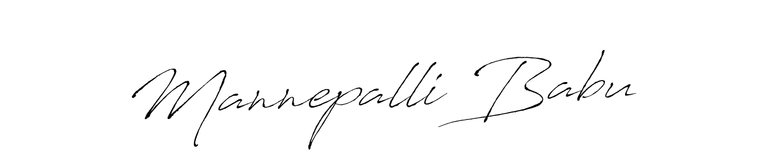 Design your own signature with our free online signature maker. With this signature software, you can create a handwritten (Antro_Vectra) signature for name Mannepalli Babu. Mannepalli Babu signature style 6 images and pictures png