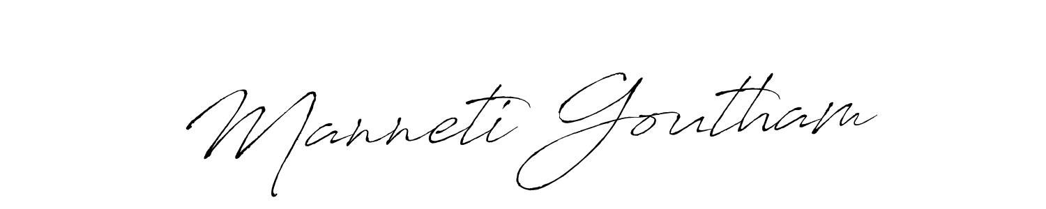Similarly Antro_Vectra is the best handwritten signature design. Signature creator online .You can use it as an online autograph creator for name Manneti Goutham. Manneti Goutham signature style 6 images and pictures png
