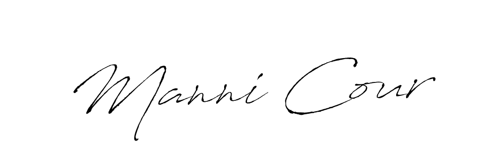 Manni Cour stylish signature style. Best Handwritten Sign (Antro_Vectra) for my name. Handwritten Signature Collection Ideas for my name Manni Cour. Manni Cour signature style 6 images and pictures png