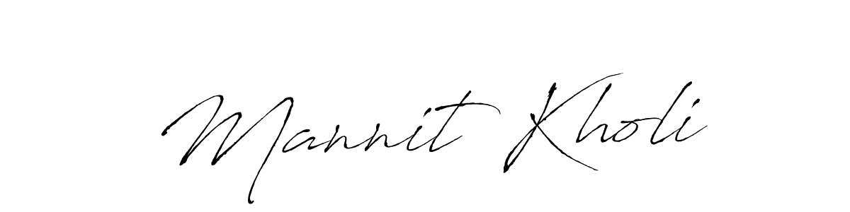 Make a beautiful signature design for name Mannit Kholi. Use this online signature maker to create a handwritten signature for free. Mannit Kholi signature style 6 images and pictures png