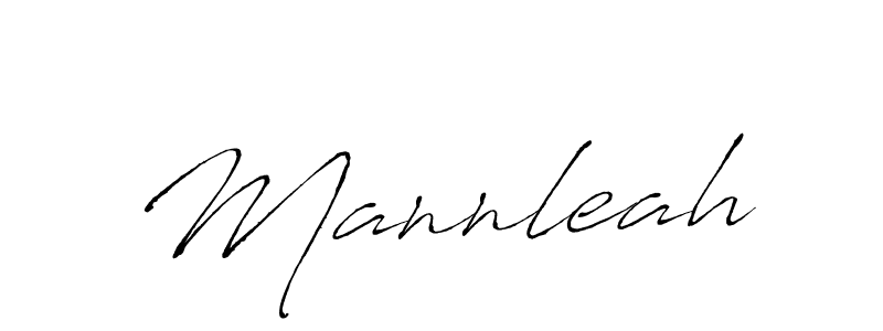 Create a beautiful signature design for name Mannleah. With this signature (Antro_Vectra) fonts, you can make a handwritten signature for free. Mannleah signature style 6 images and pictures png