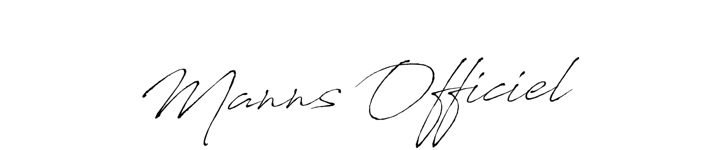 Create a beautiful signature design for name Manns Officiel. With this signature (Antro_Vectra) fonts, you can make a handwritten signature for free. Manns Officiel signature style 6 images and pictures png