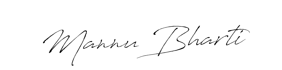 Design your own signature with our free online signature maker. With this signature software, you can create a handwritten (Antro_Vectra) signature for name Mannu Bharti. Mannu Bharti signature style 6 images and pictures png
