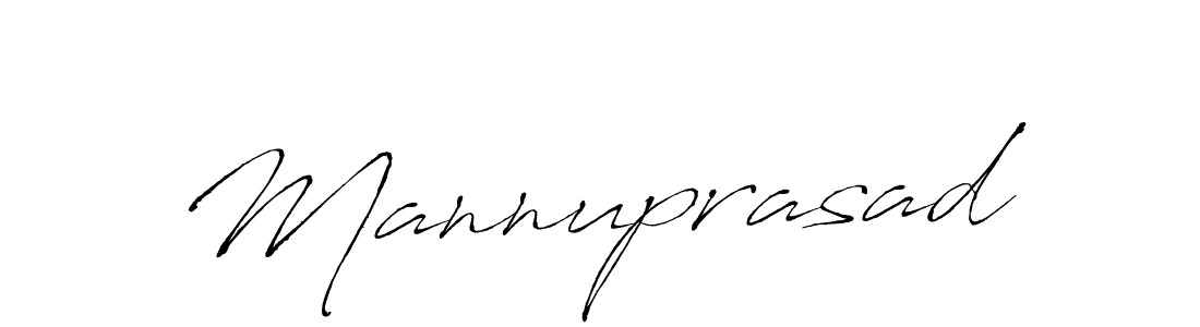 Design your own signature with our free online signature maker. With this signature software, you can create a handwritten (Antro_Vectra) signature for name Mannuprasad. Mannuprasad signature style 6 images and pictures png