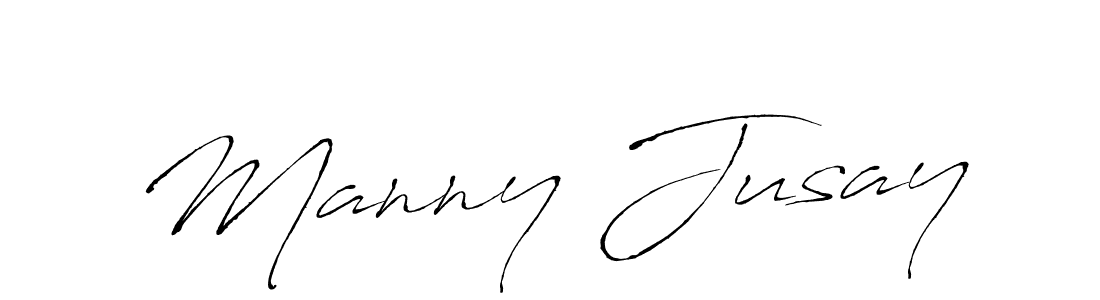 Manny Jusay stylish signature style. Best Handwritten Sign (Antro_Vectra) for my name. Handwritten Signature Collection Ideas for my name Manny Jusay. Manny Jusay signature style 6 images and pictures png